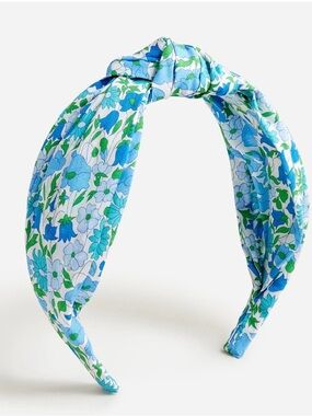 ❤️J. Crew Floral Headband — Blue & Green Loveliness -NWT